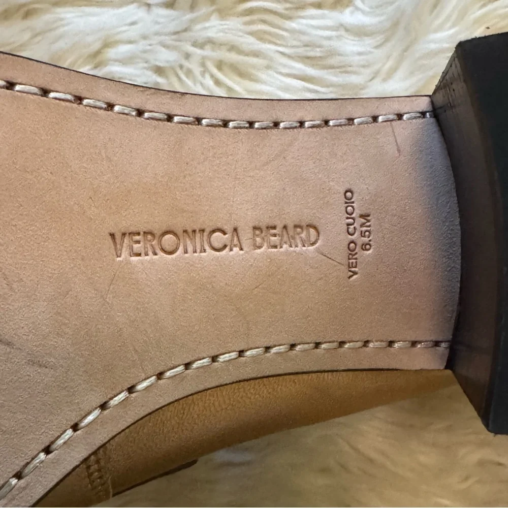 Veronica Beard Penny Block Heel Pump in Dark Gold Leather - Size 6.5 - Picture 6 of 8